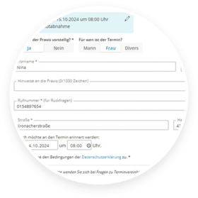 Detailausschnitt zu Integration in Ihre Praxissoftware